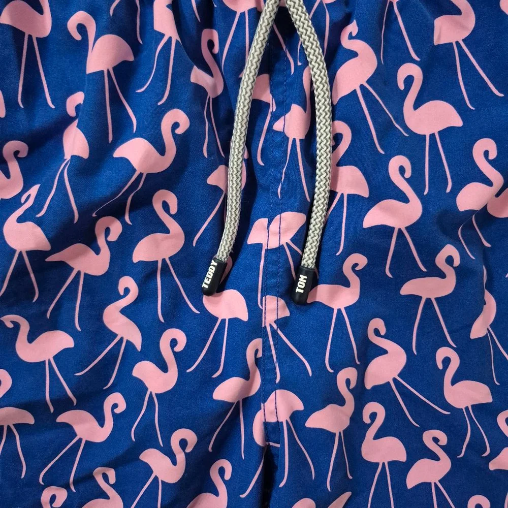 Tom & Teddy‎ Swim Trunks, Size L, Blue Pink
